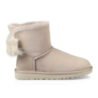 UGG Fluff Bow Mini系列 蝴蝶结雪地靴 1094967-BLK 黑色 36