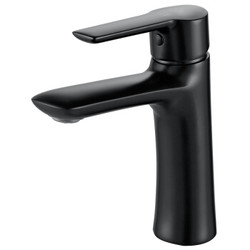 科固（KEGOO）K01028 单孔面盆龙头 卫浴台盆洗脸洗手盆冷热水龙头 黑色 *3件