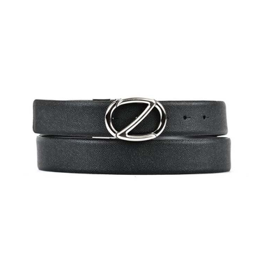  Ermenegildo Zegna 杰尼亚 男士荔枝纹针扣皮带 110cm