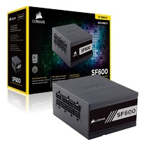 历史低价：CORSAIR 美商海盗船 SF600 白金版SFX电源（80PLUS白金牌）