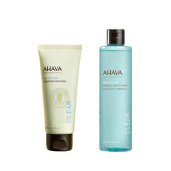 AHAVA 矿物长效保湿爽肤水250ml+死海泥清洁面膜 100ml