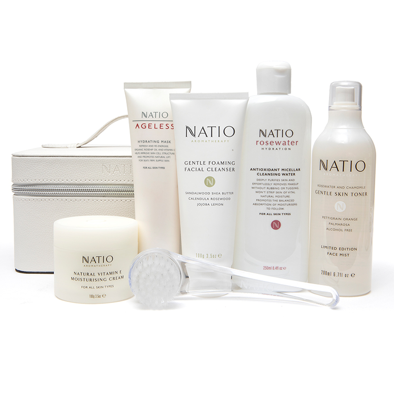 NATIO娜缇欧高端白色礼盒6件水乳护肤品套装