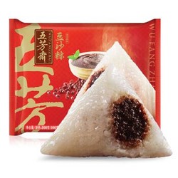 五芳斋 速冻粽子 豆沙口味 500g（5只装 精选糯米 早餐食材）