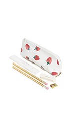 Kate Spade New York 女式草莓铅笔盒 均码 Red/Green/White