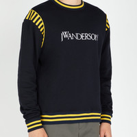 JWANDERSON LOGO VARSITY 男士学院风纯棉针织衫