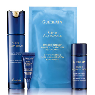 GUERLAIN 娇兰 Super Aqua 水合青春 活能保湿护肤套装（精华50ml+水40ml+眼精华5ml+面膜*1）