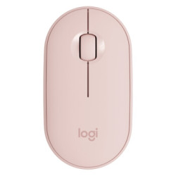 Logitech 罗技 Pebble 鹅卵石 蓝牙/优联双模 无线鼠标 玫瑰粉