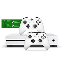 中亚Prime会员：Microsoft 微软 Xbox One S 1TB 游戏机 双手柄套装