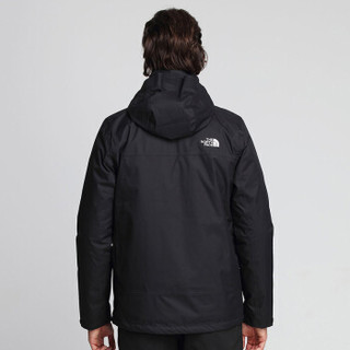  THE NORTH FACE 北面 3RKA 男士三合一冲锋衣 (JK3/黑色、XXXL)