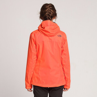  THE NORTH FACE 北面 3CGU 秋冬女款三合一冲锋衣  (DM2/橙色/灰色、XXL)