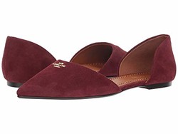 COACH 蔻驰 Suede Pointy Toe  女士平底鞋