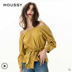 Moussy 010aah80 5330 女士露肩衬衫多少钱 什么值得买