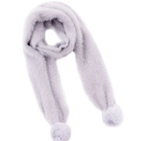 MINISO 名创优品 兔毛球针织围巾