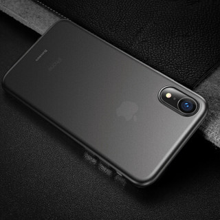 BASEUS 倍思 苹果 超薄磨砂手机壳 (iPhone XR、透黑)