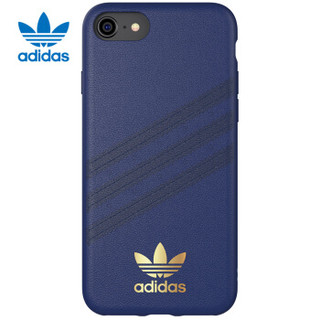 adidas（阿迪达斯）苹果iPhone 7/8 时尚防摔防滑手机壳保护套 Samba系列特别款-武士蓝