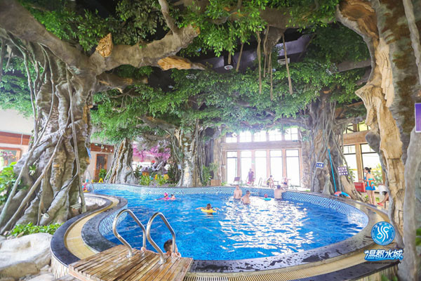 门票特惠: 北京温都水城水空间 温泉养生馆两馆通票(2人使用)