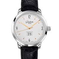 历史低价：Glashütte 格拉苏蒂 Vintage Sixties Panorama Date 39-47-01-02-04 男士机械腕表