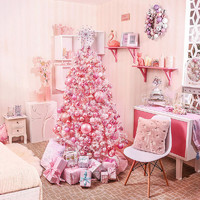 盈浩 粉色圣诞树 1.5m