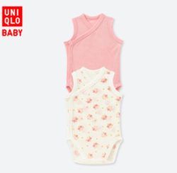 UNIQLO 优衣库 婴儿网眼连体装(无袖)(2件装)