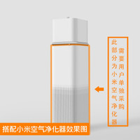 米皮 MATE蒸发式加湿器 搭配小米净化器2/2S（净化器另购） (3.8L、白色)