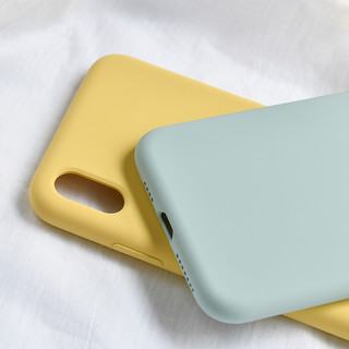  与乐 iPhone系列 液态硅胶手机壳 (iPhone XS Max、抹茶绿)
