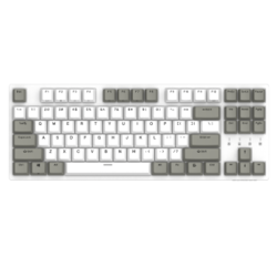 DURGOD 杜伽 K320 87键 有线机械键盘（天然白、Cherry轴）