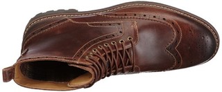 Clarks 203517907 Montacute Lord 男靴 (中筒、40、红棕色)