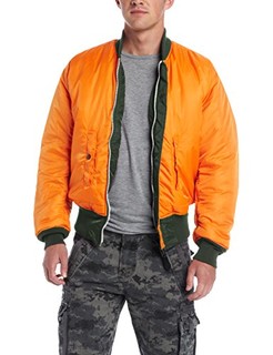 ALPHA INDUSTRIES 阿尔法工业 MA-1 男士飞行员短夹克 (Shell: 100% Nylon、XL、Sage Green)