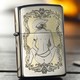 ZIPPO 之宝  磨砂雕刻打火机 西部女牛仔