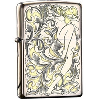 ZIPPO 之宝 防风煤油打火机 双面唐草仙子