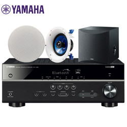 雅马哈RX-V385+NS-IC600+SW050 音响 音箱 吸顶式音响 背景音乐蓝牙音响 USB音响