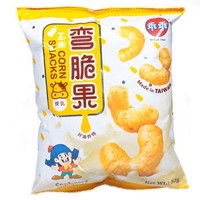台湾进口乖乖弯脆果炼乳味52g非油炸玉米膨化零食 *21件