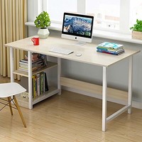DC Life双层书架电脑桌钢木家用书桌(枫樱木色, 120cm（宽度45高度72）)
