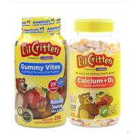 L'il Critters 丽贵 儿童多种维生素 190粒+钙vd3 150粒+鱼油DHA 60粒