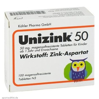  Unizink 儿童孕妇水溶补锌片 100粒 *3件