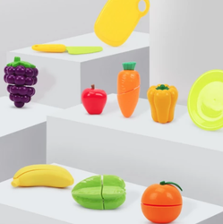 知识花园 益智玩具水果蔬菜切切乐 12件