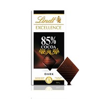Lindt瑞士莲特醇排装85％可可黑巧克力100g(进口)