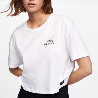 ZARA 01165458250 女士字母装饰短袖T恤