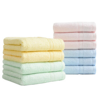 中国结 毛巾浴巾 10条装竹纤维毛巾轻柔吸水面巾 *2件