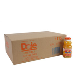 Dole 都乐 橙味100% 纯果汁 250ml*24瓶  *2件