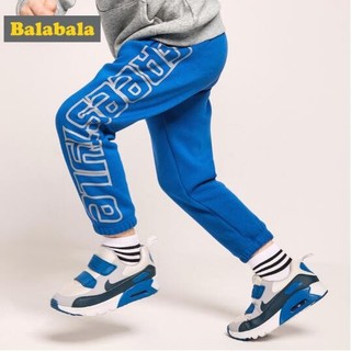 移动专享：balabala 巴拉巴拉 儿童加绒休闲运动裤