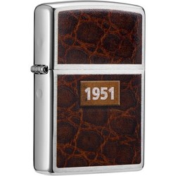 Zippo 之宝 拉丝镀铬彩印 防风打火机 古老传说