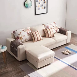 A家家具 简约现代懒人沙发可拆洗布艺三人位