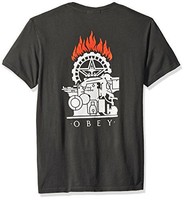 Obey 男式印花压模印花圆领 T 恤