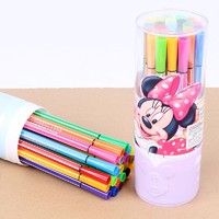 Disney 迪士尼 Z6161-1 儿童水彩笔 12色装 送涂涂画1本