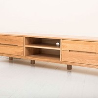 TIMI 天米  日式实木电视柜白橡木电视柜 1.5米 原木色
