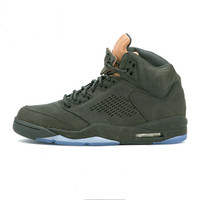 NIKE 耐克 881432-305 Air Jordan 5 Low 男士篮球鞋 (军绿色、41)