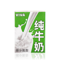 限地区：VIVA 韦沃 部分脱脂纯牛奶 200ml*27盒