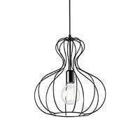 IDEAL-LUX 意大利品牌 AMPOLLA系列客厅餐厅吊灯 AMPOLLA-1 单头黑色