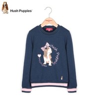 Hush Puppies 暇步士 女童套头加绒卫衣